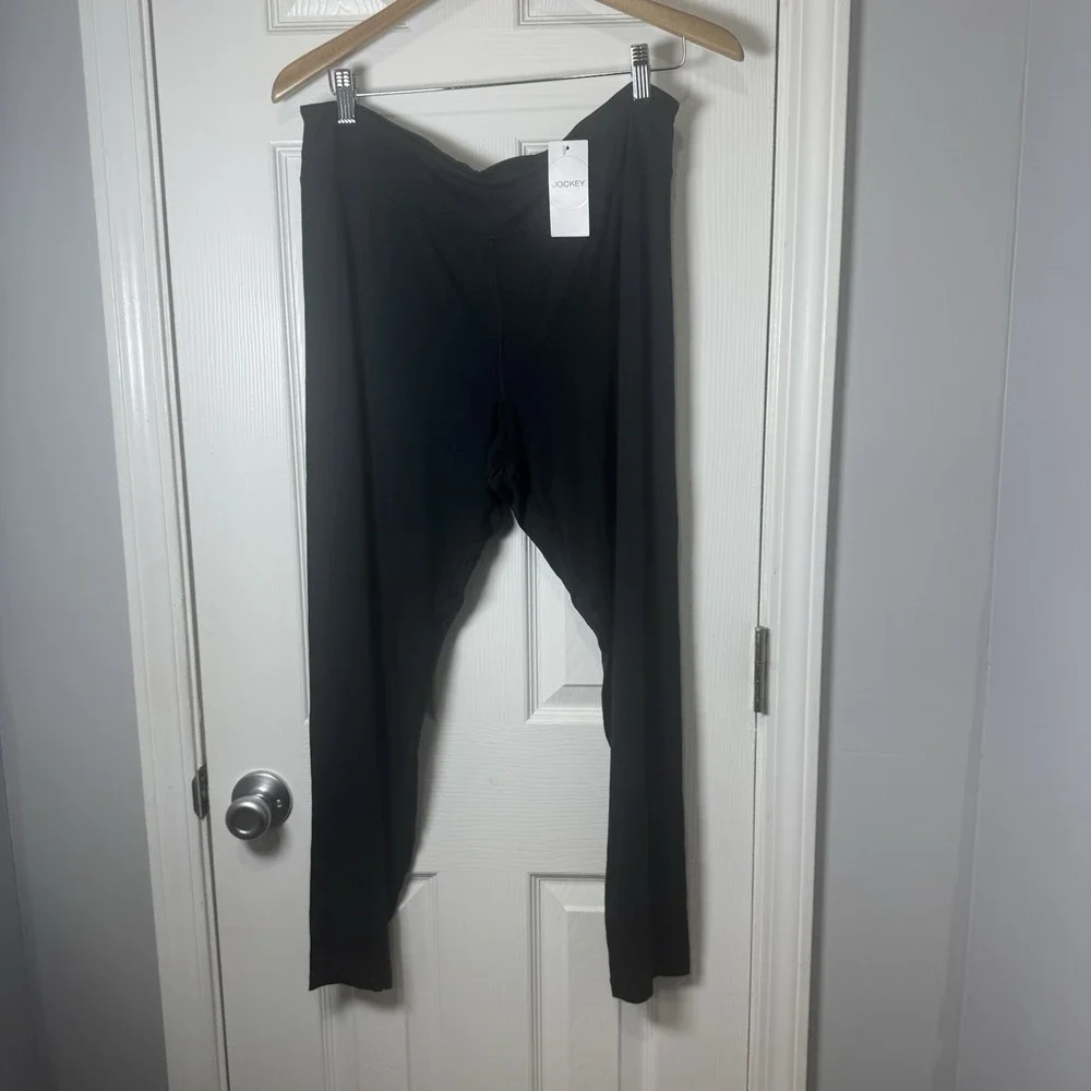 Jockey Thermal Modal‎ Legging women's Black pants size xl NWT